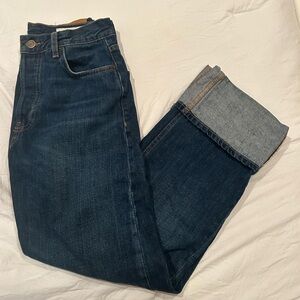 Zara Cuffed Wide Leg Jeans